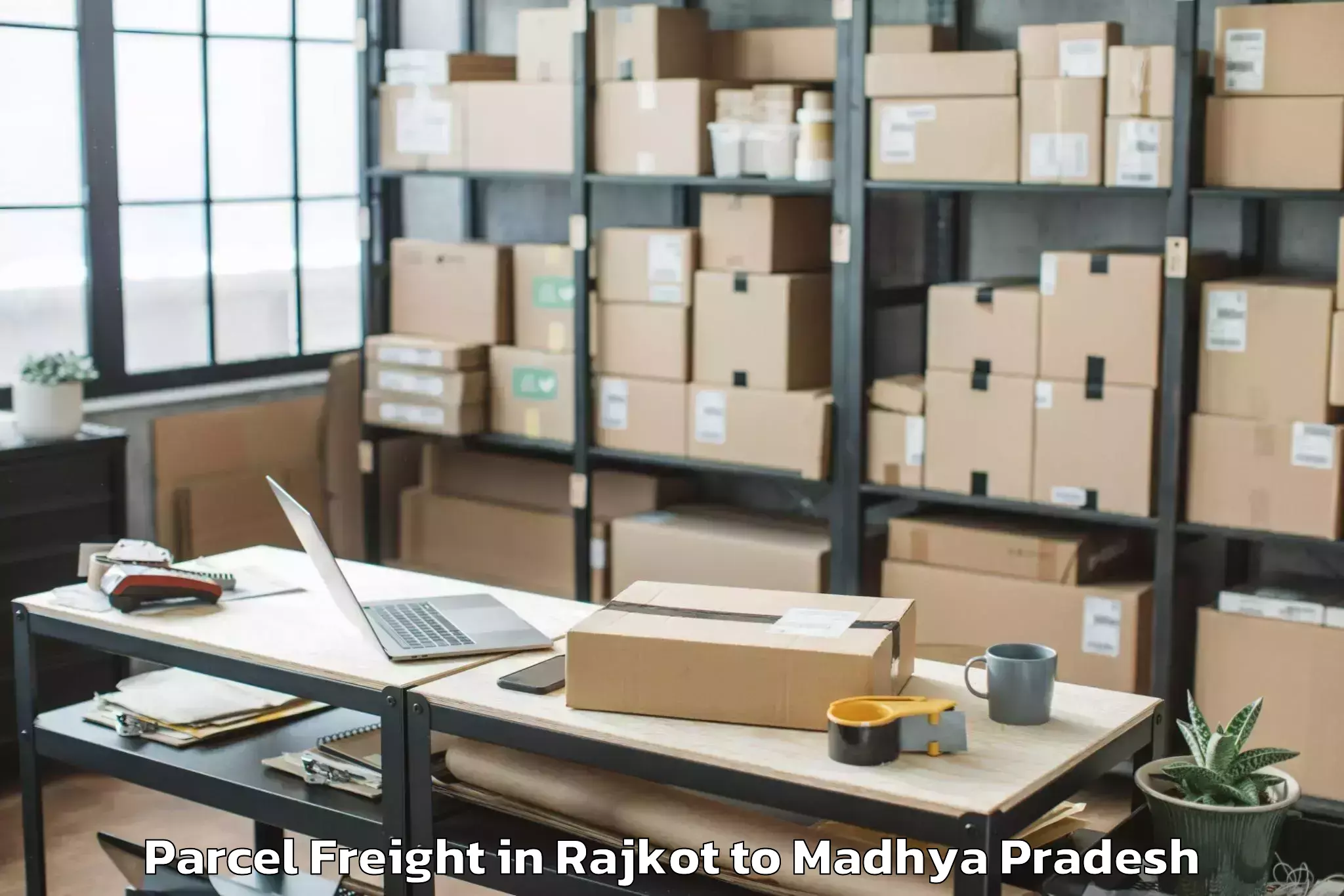 Book Rajkot to Peoples University Bhopal Parcel Freight Online